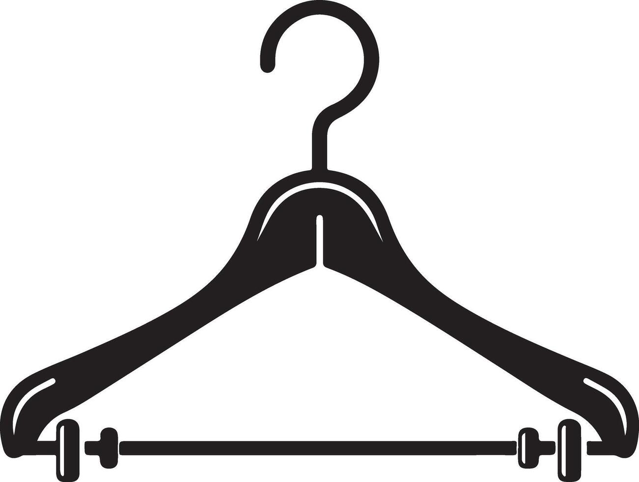 Hanger Silhouette Stock Illustration vector