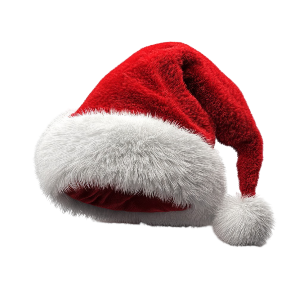 Santa Hat on Transparent Background. png