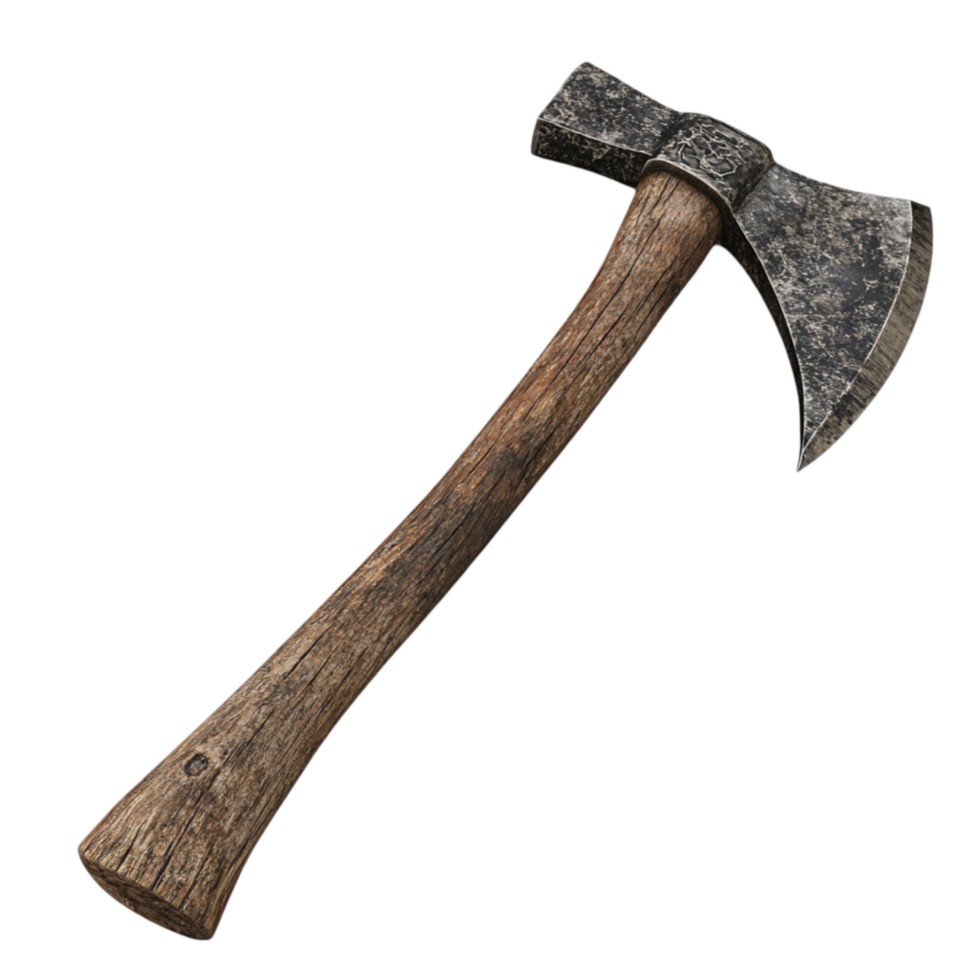 Axe Illustration on Transparent Background. png