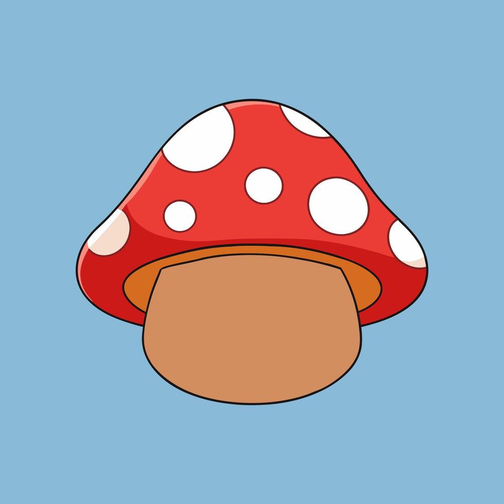 A Small Mushroom Illustration vector