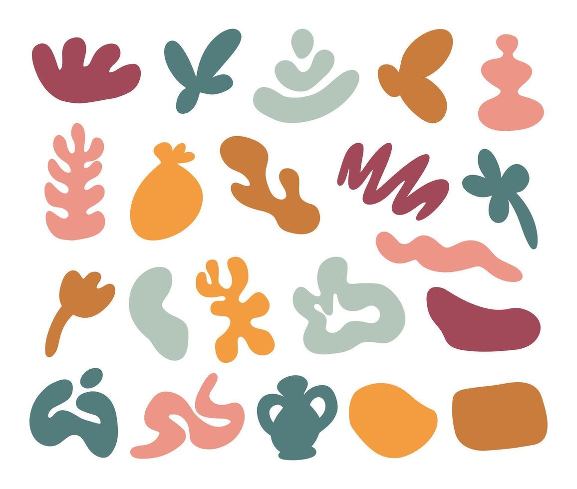 abstract boho shape bohemian organic vector