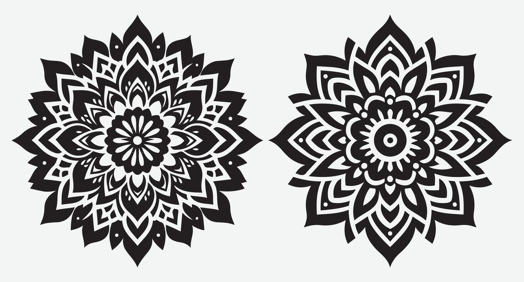Artistic Floral Mandala Patterns for Memorable Wedding Invitations vector