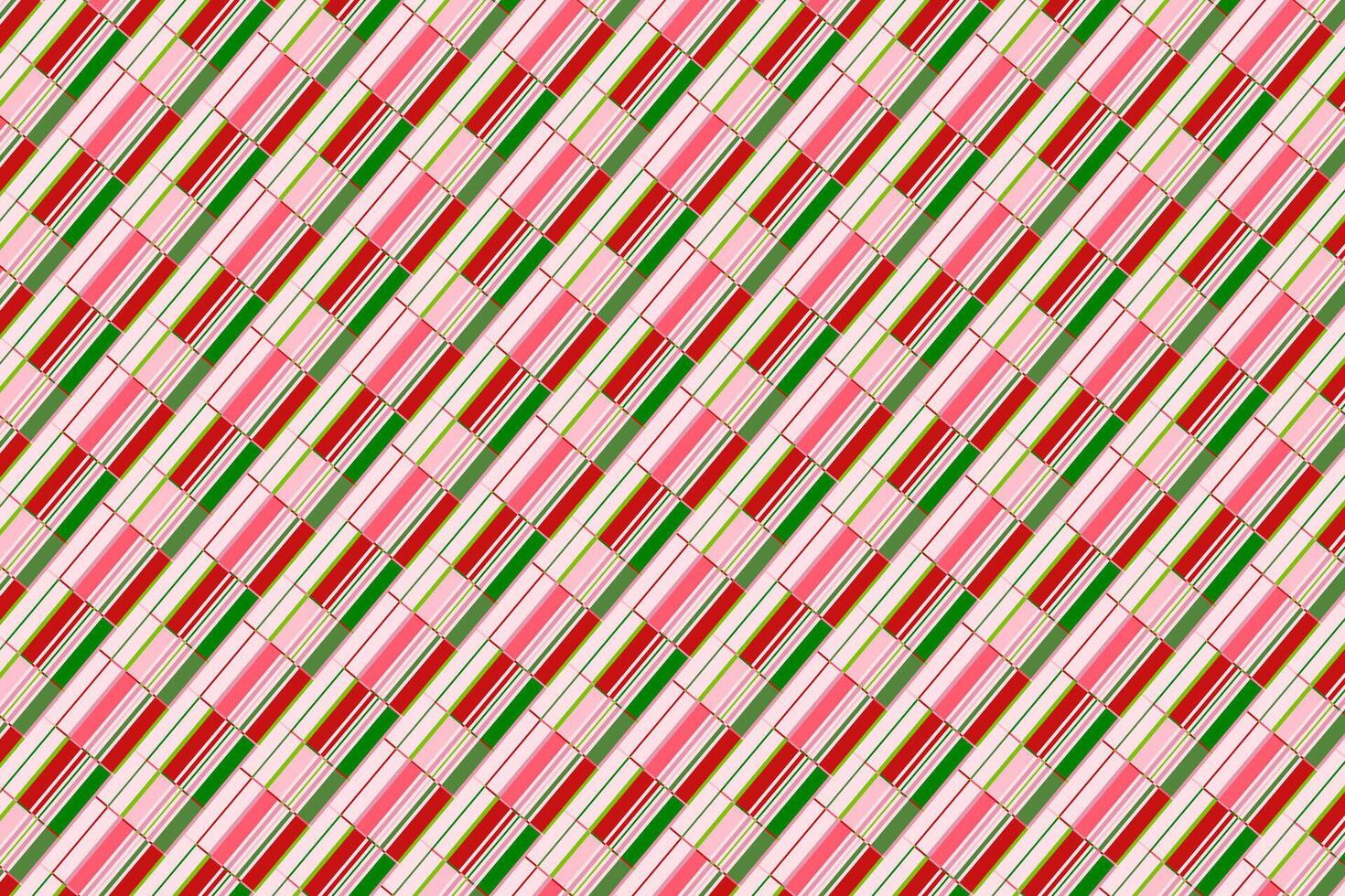 Christmas pattern in red and green colors. Geometric holiday abstract design. Holiday wrapping paper vector