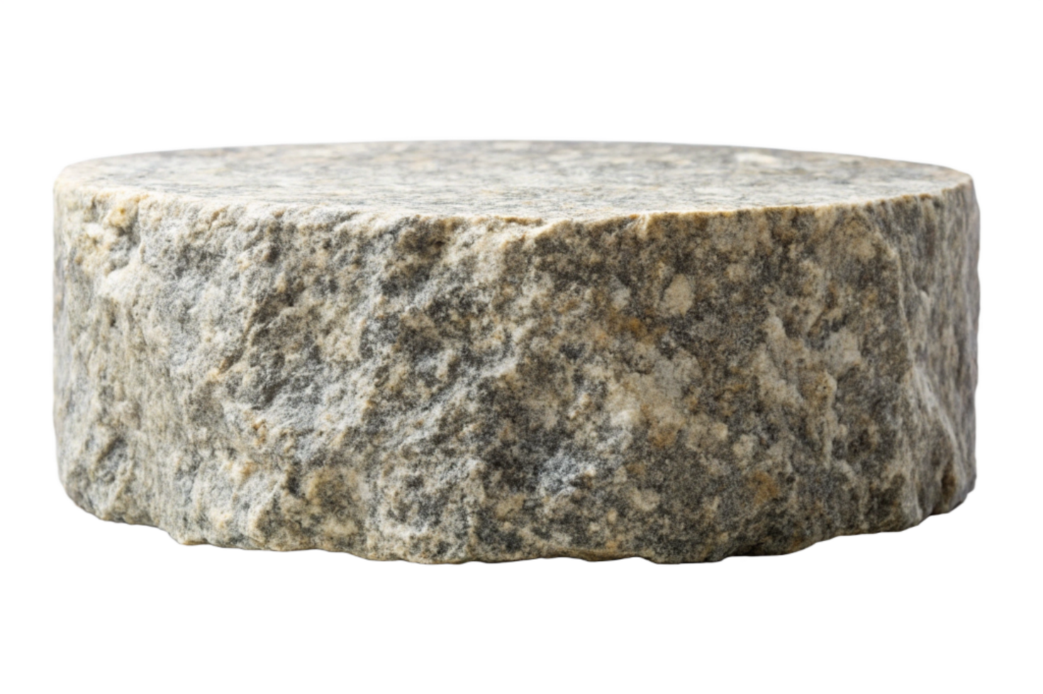 Versatile Rock Podium Polished and Raw Stone Platform for Product Presentation Isolated on Transparent Background png
