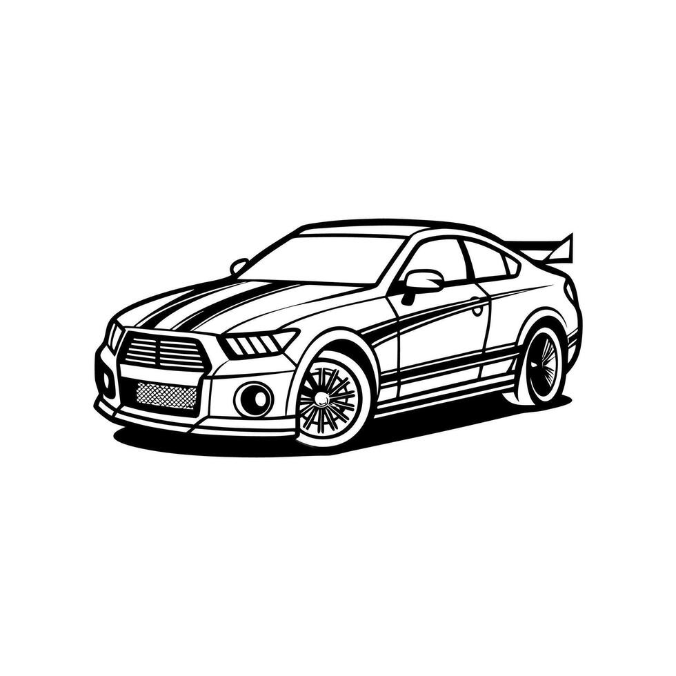 Sleek Auto car Graphics vector