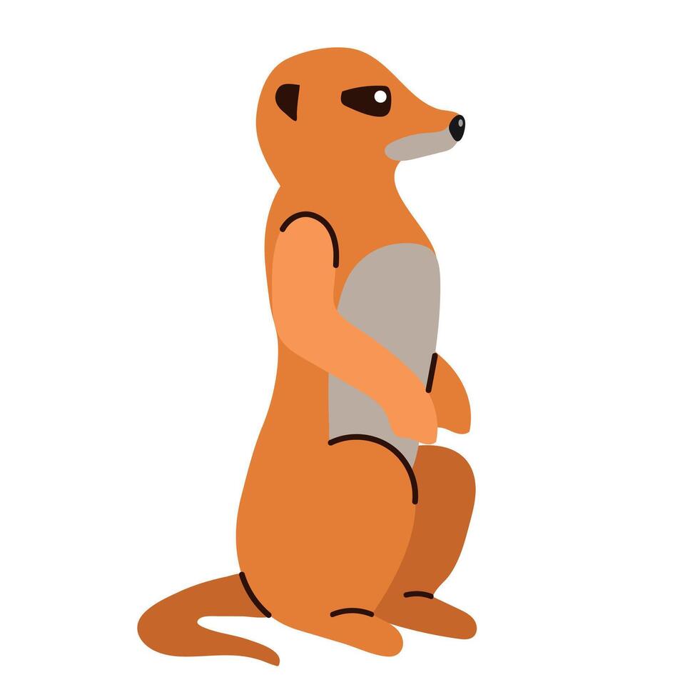 Meerkat icon clipart avatar logtotype isolated illustration vector
