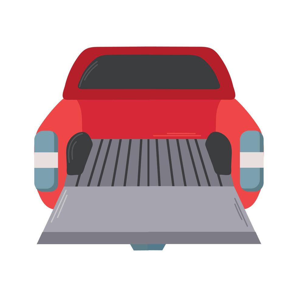 Truck tailgate icon clipart avatar logtotype isolated illustration vector