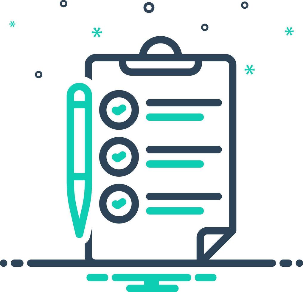 Mix icon for petition vector