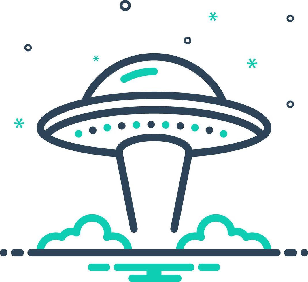 Mix icon for ufo vector
