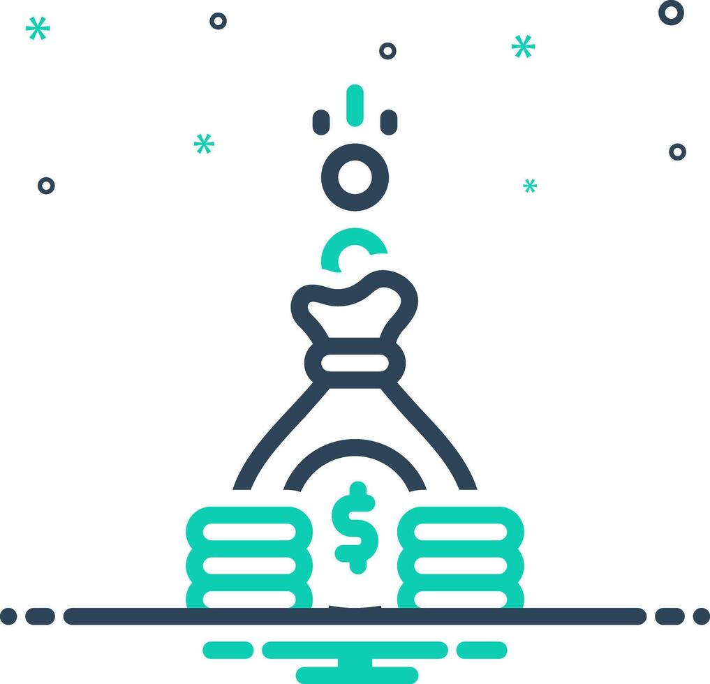 Mix icon for saving vector