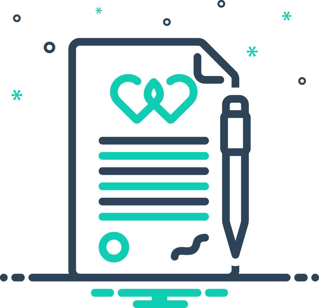 Mix icon for declaration vector