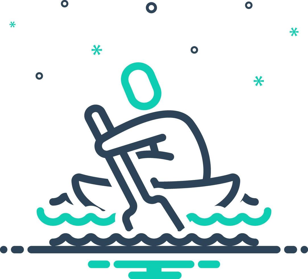 Mix icon for row vector