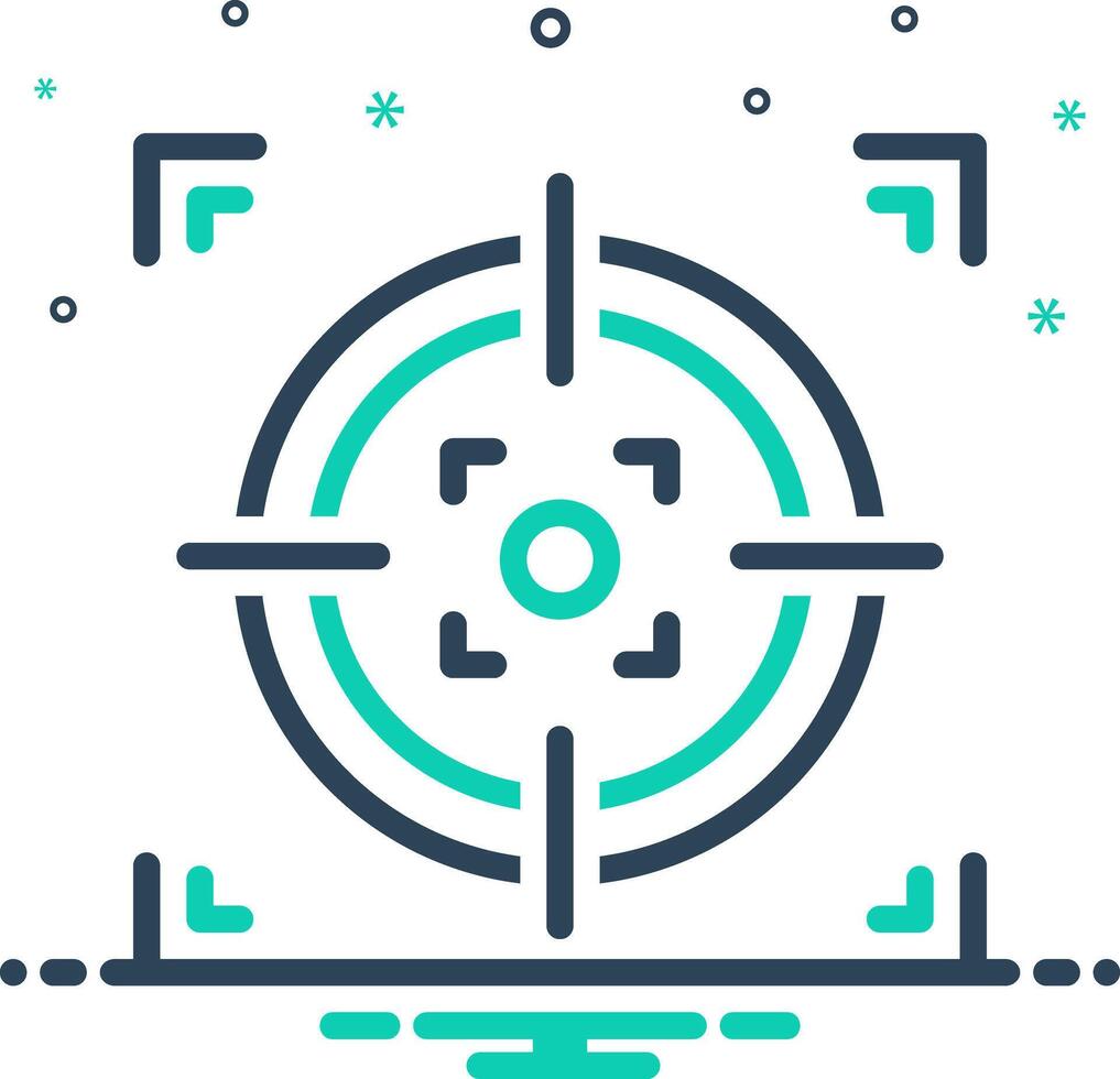 Mix icon for goal vector