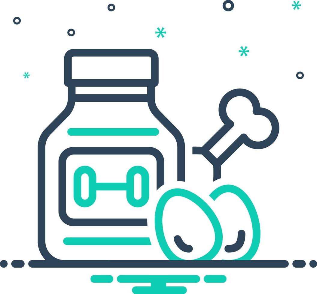 Mix icon for protein vector