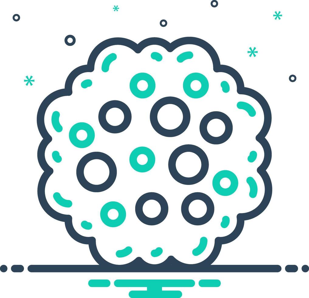 Mix icon for mold vector