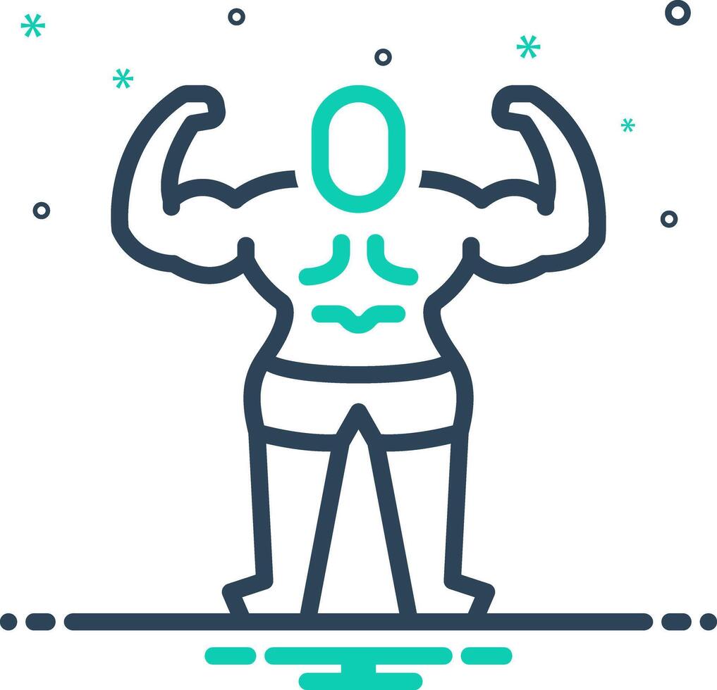 Mix icon for fitness vector