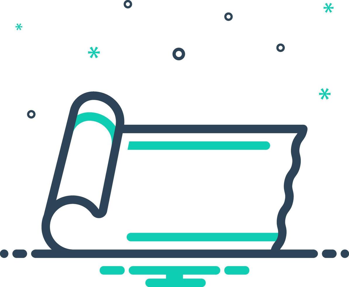 Mix icon for yoga mat vector