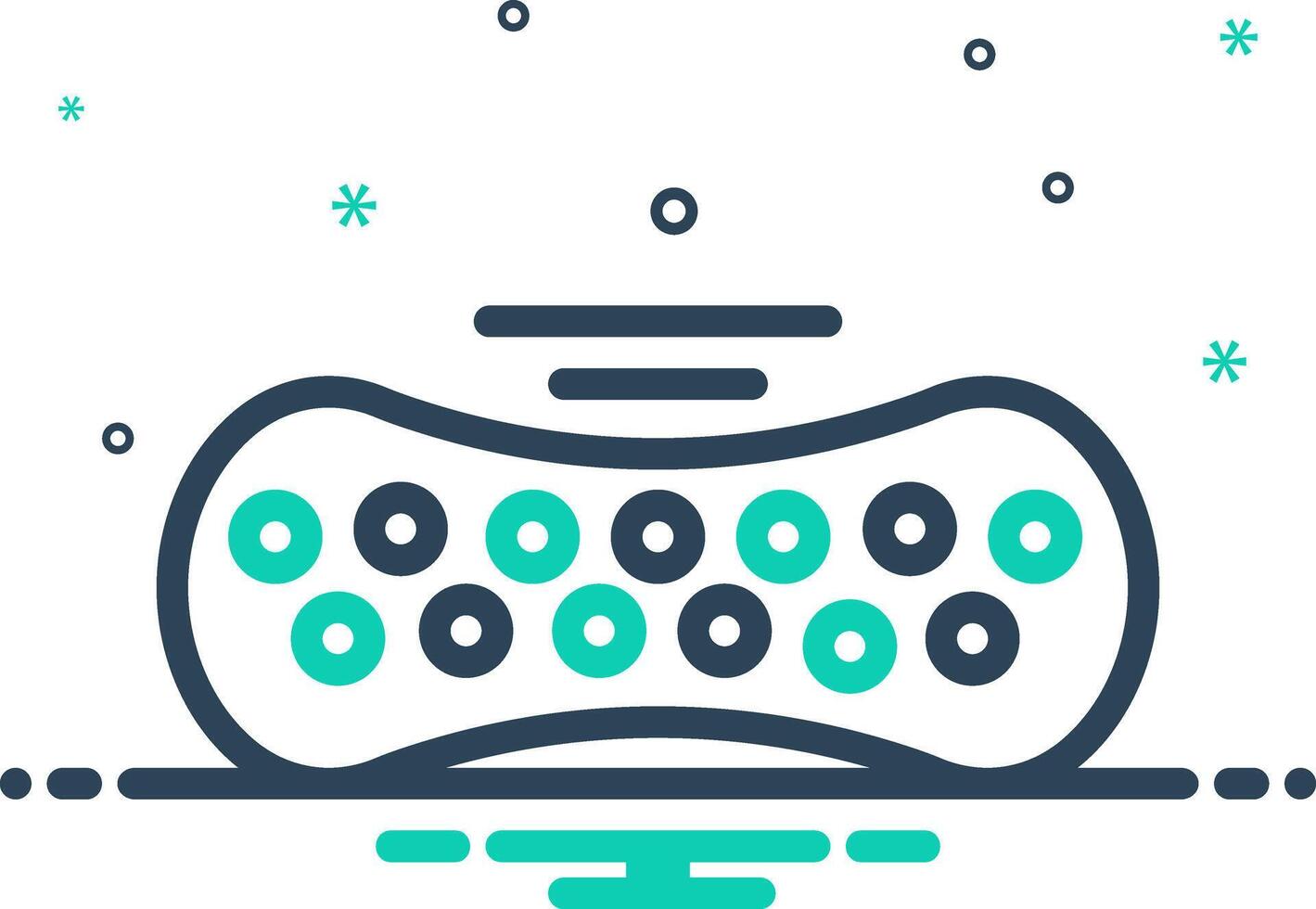 Mix icon for latex vector