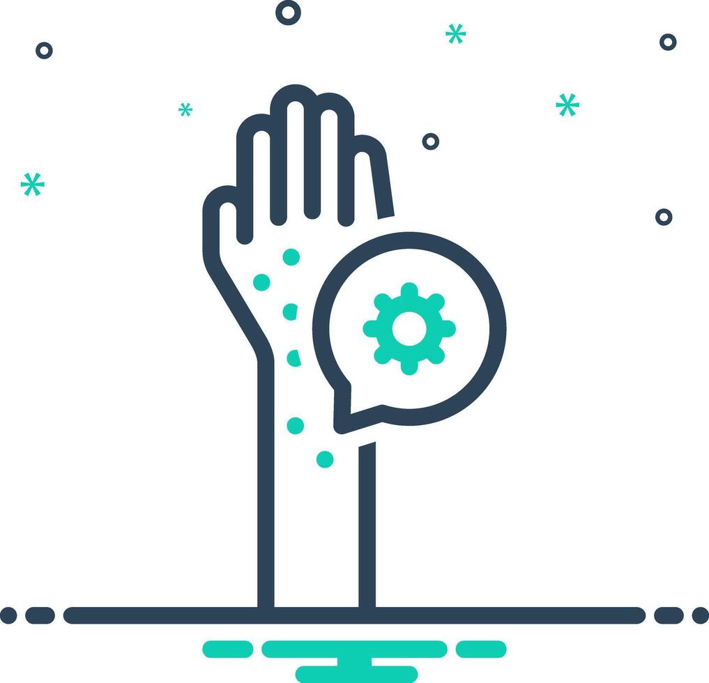 Mix icon for rash vector