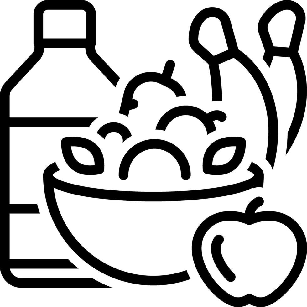 Black line icon for fitness vector