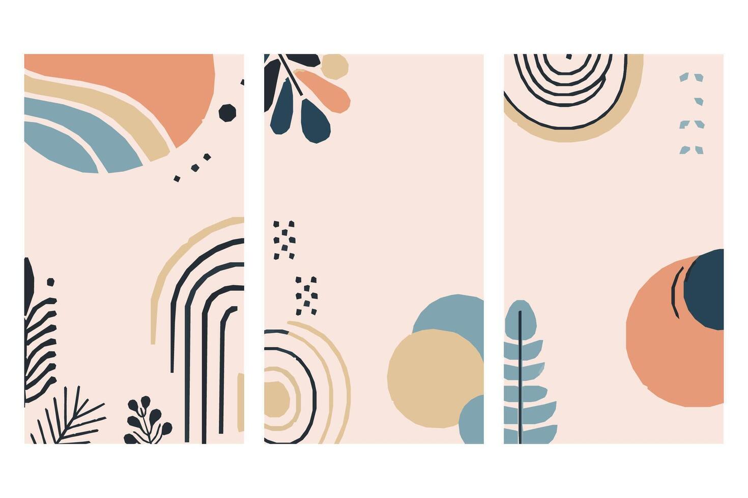 Create a lasting impression with a modern abstract botanical backdrop, highlighting subtle hues and clean leaf patterns to enhance your brand image vector