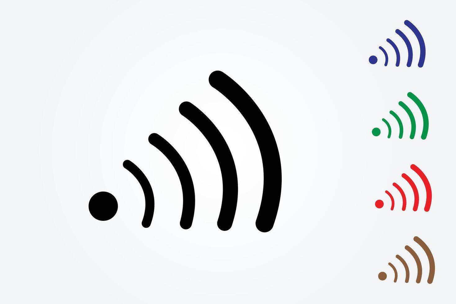 WIFI network icon for business and home on white background vector