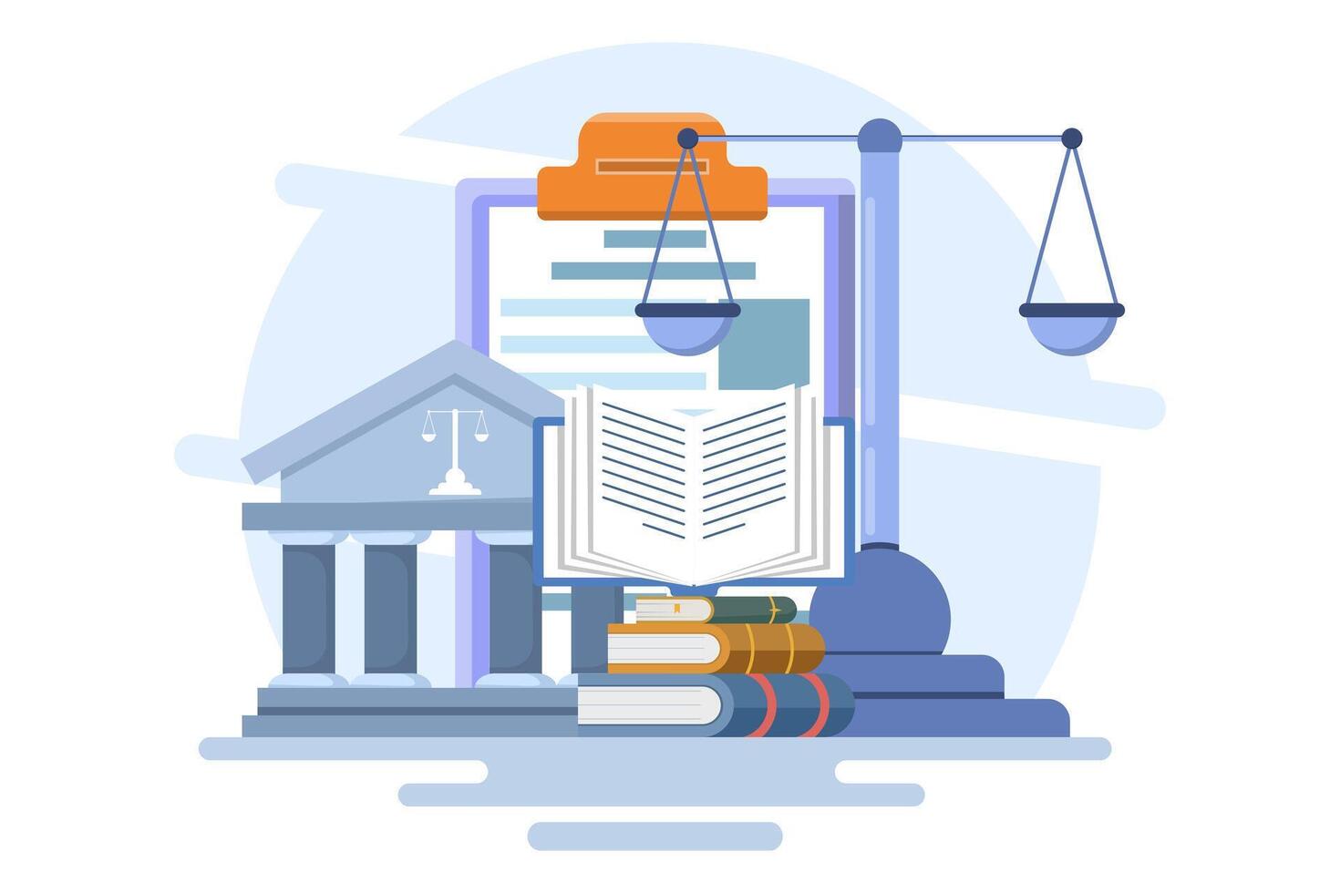 Law and justice concept, Law firm and legal services, Public legal consultation, Lawyer, Legal aid, legal consultation in business. for ui, web design, landing page, web banner, mobile app. vector