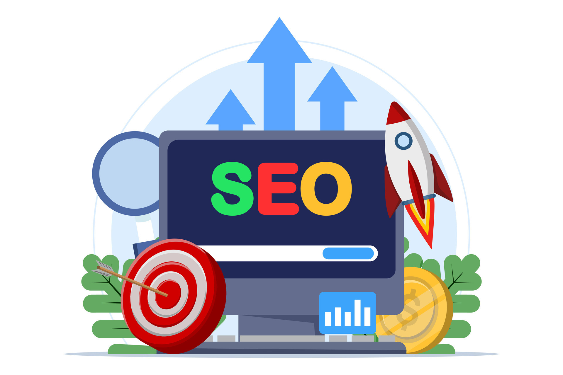 Search Engine Optimization Concept Seo Growth Search Engine Search Engine Optimization Concept Seo Growth Search Engine