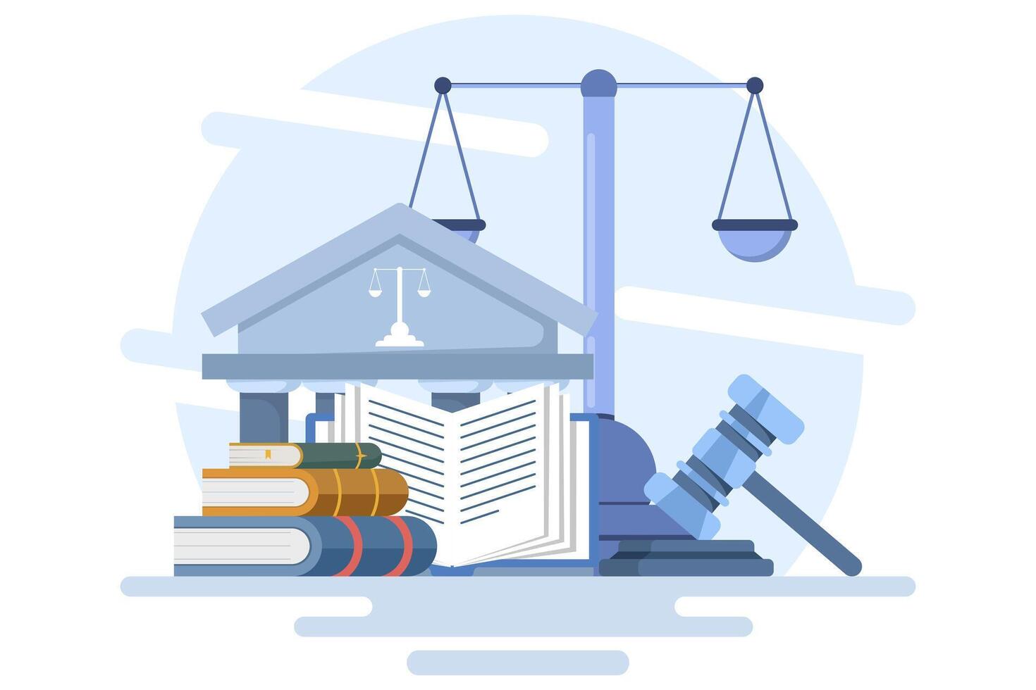 Law and justice concept, Law firm and legal services, Public legal consultation, Lawyer, Legal aid, legal consultation in business. for ui, web design, landing page, web banner, mobile app. vector