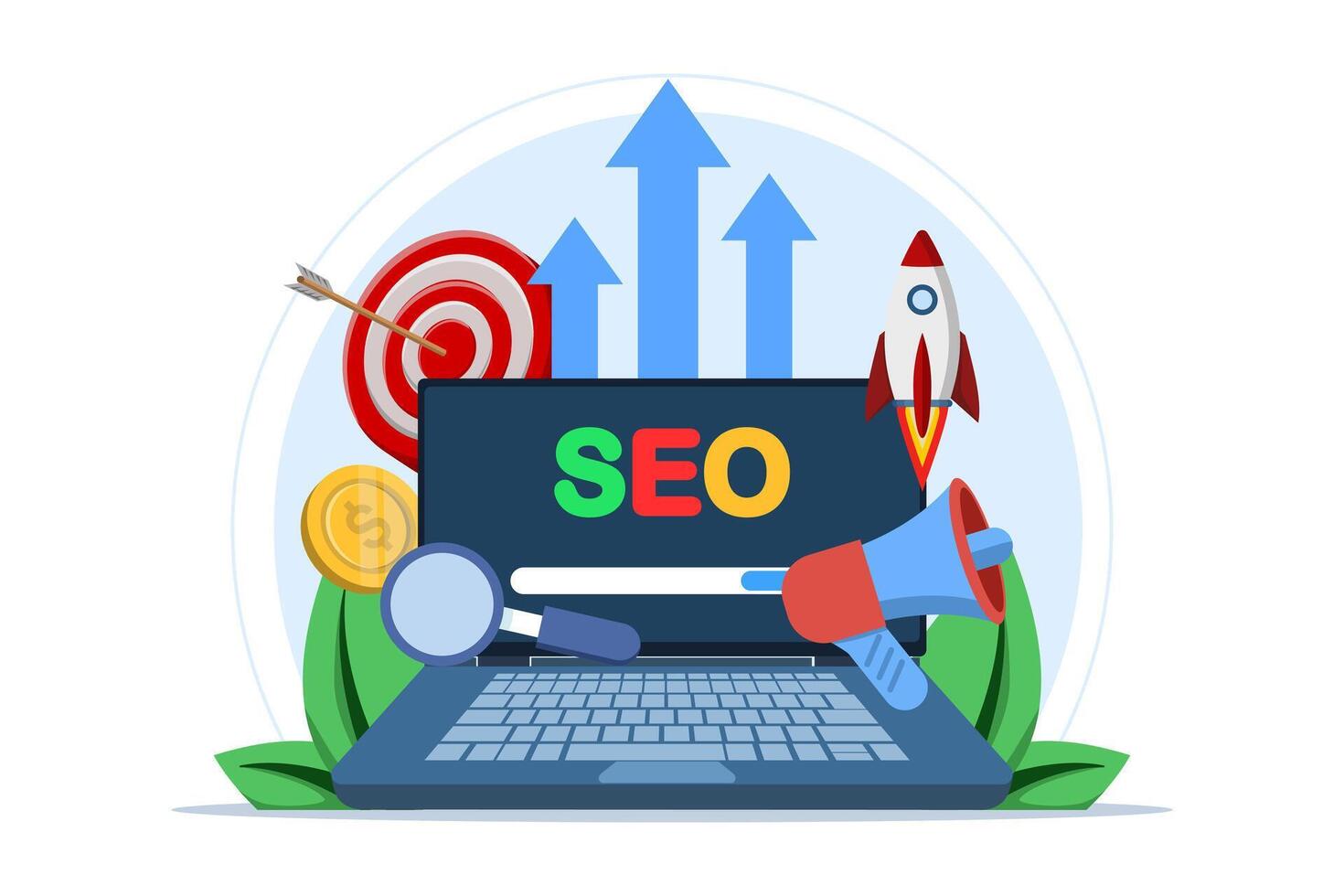Search Engine Optimization Concept Seo Growth Search Engine Search Engine Optimization Concept Seo Growth Search Engine