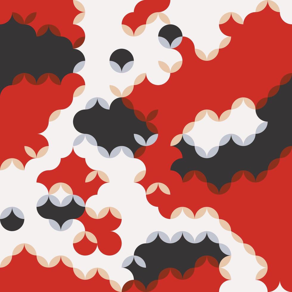 abstract koi fish scales pattern vector
