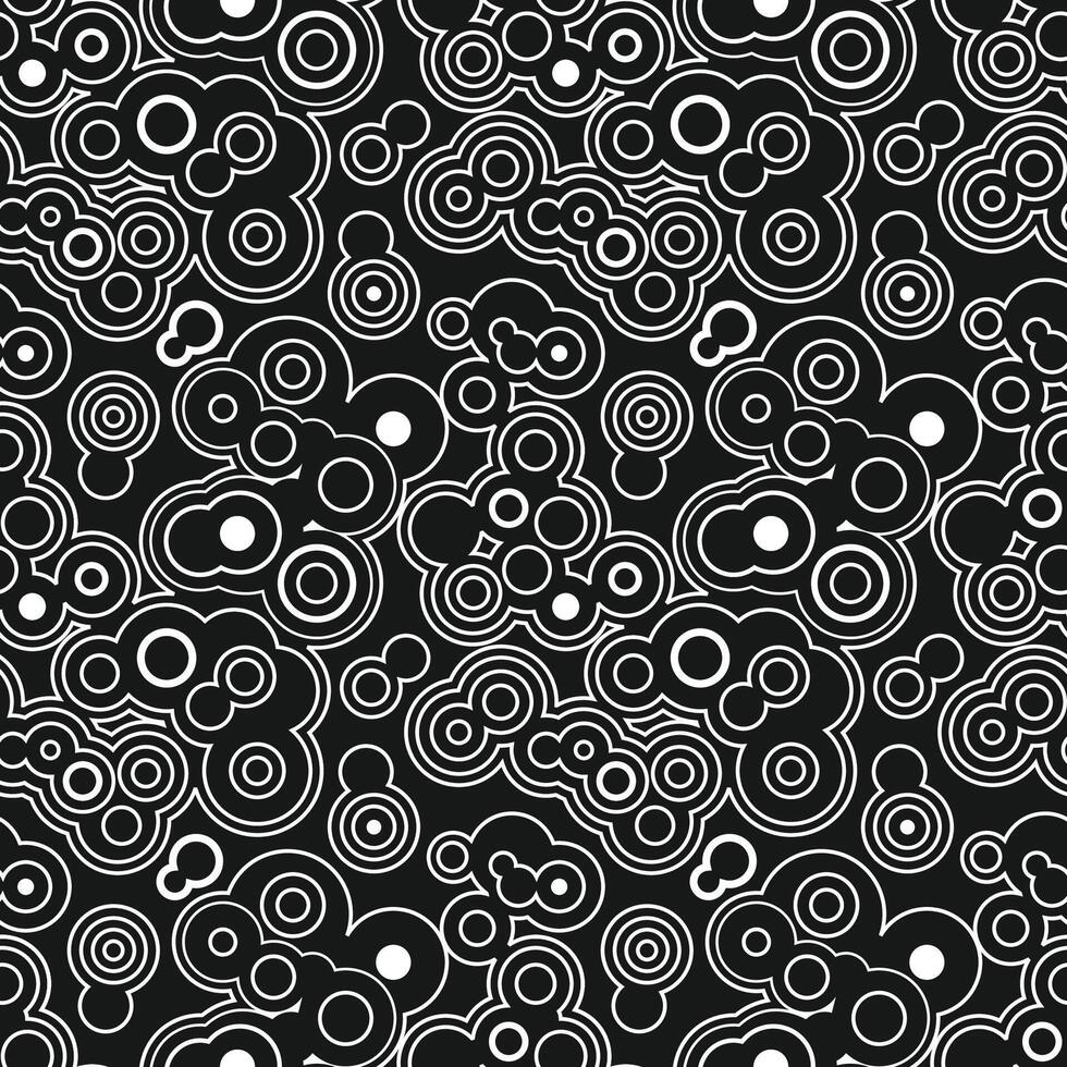 abstract line circle monochrome pattern vector