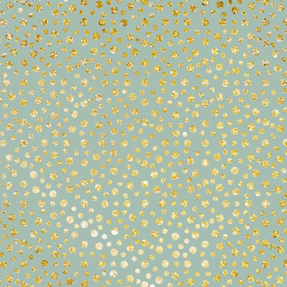 Abstract background with glittery gold polka dot design vector