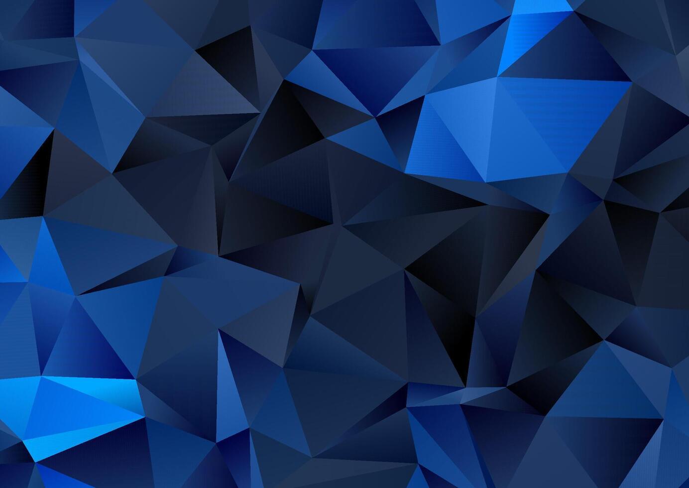 Dark blue abstract low poly design background vector