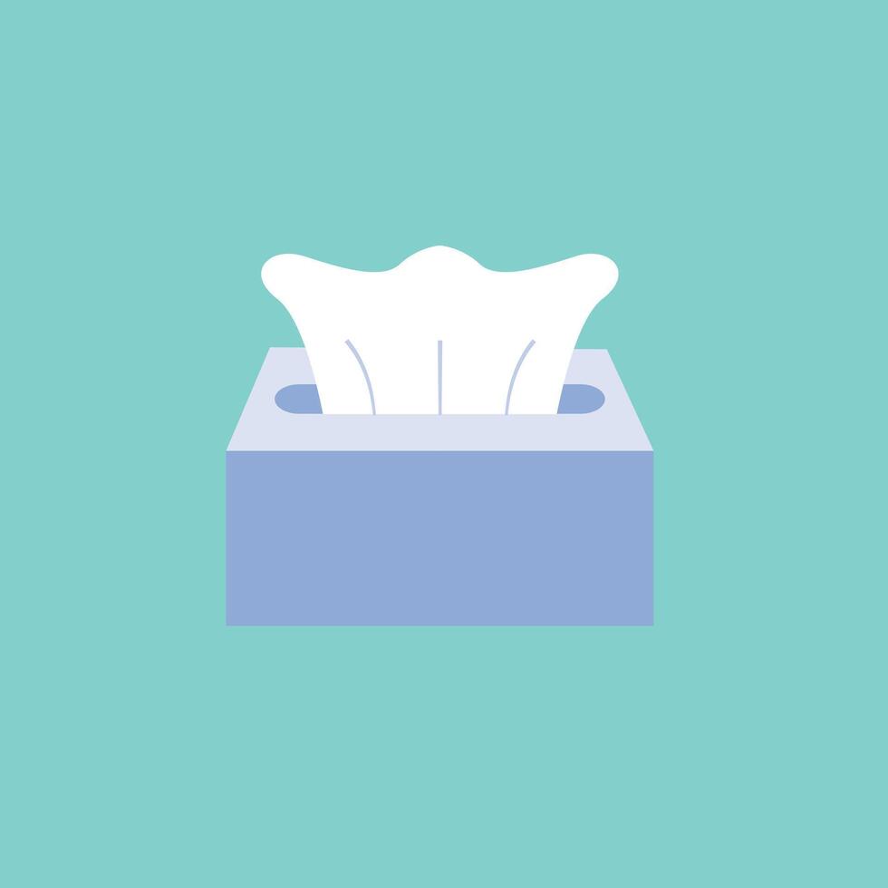 An icon of tissue box in trendy style, ready to use icon, hygiene accessory vector