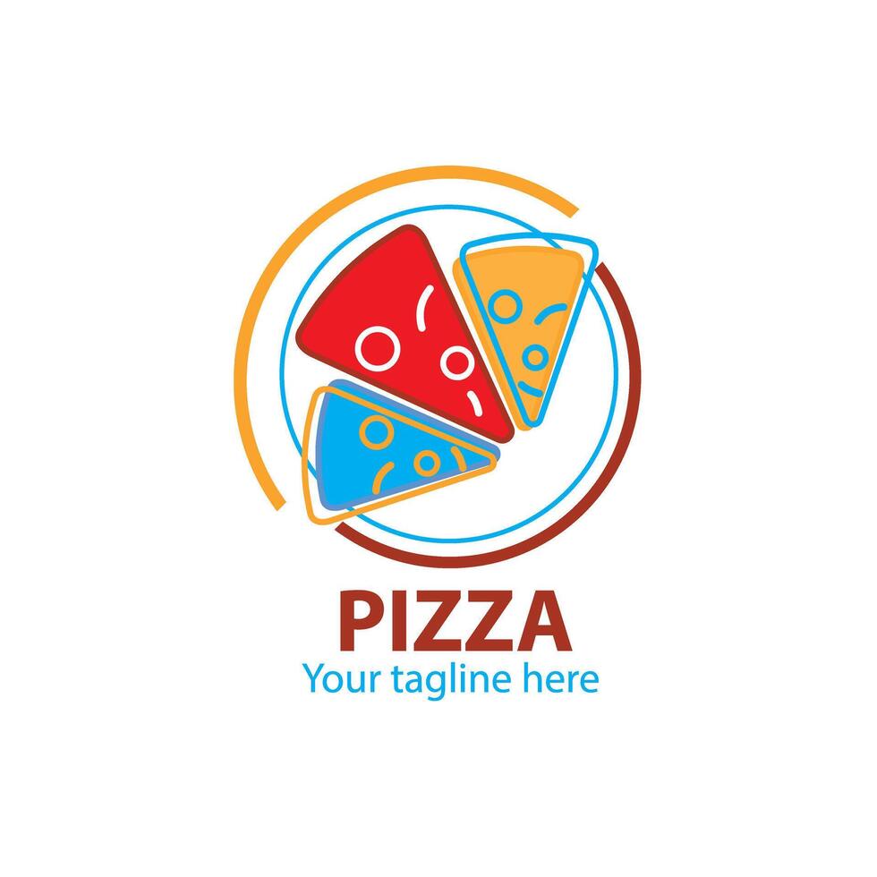 Pizza slice logo. A logo perfect to use for your food business. vector