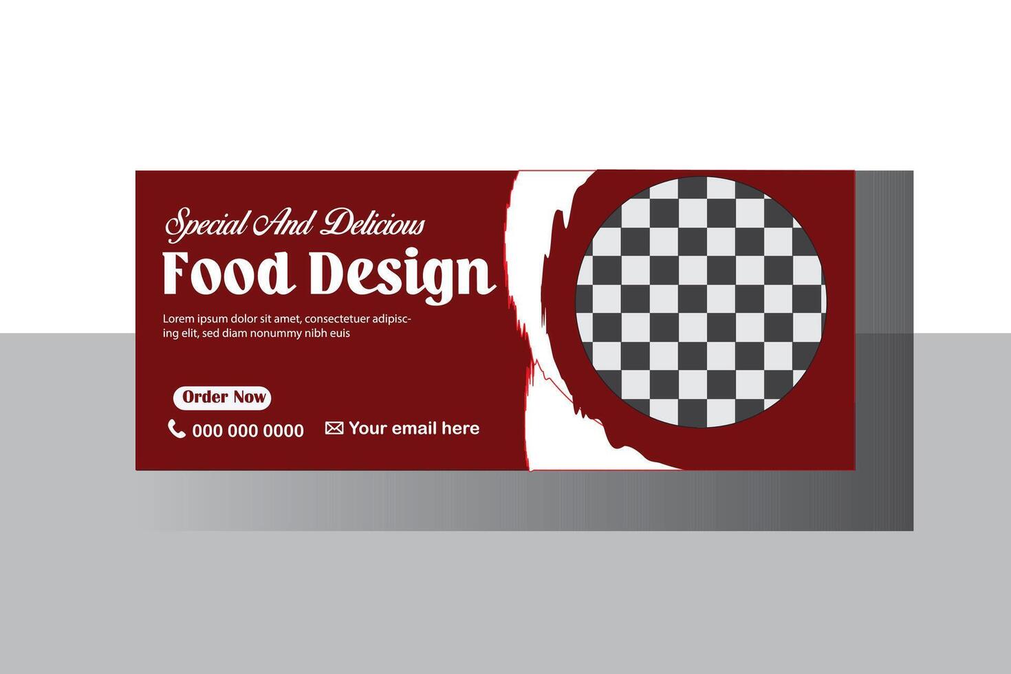 Web Banner design mockup template vector