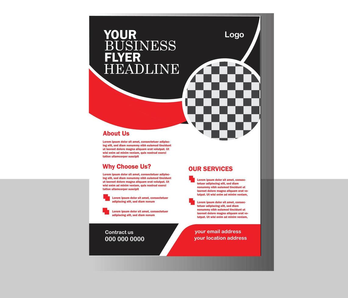 Flyer design background brochure template. vector