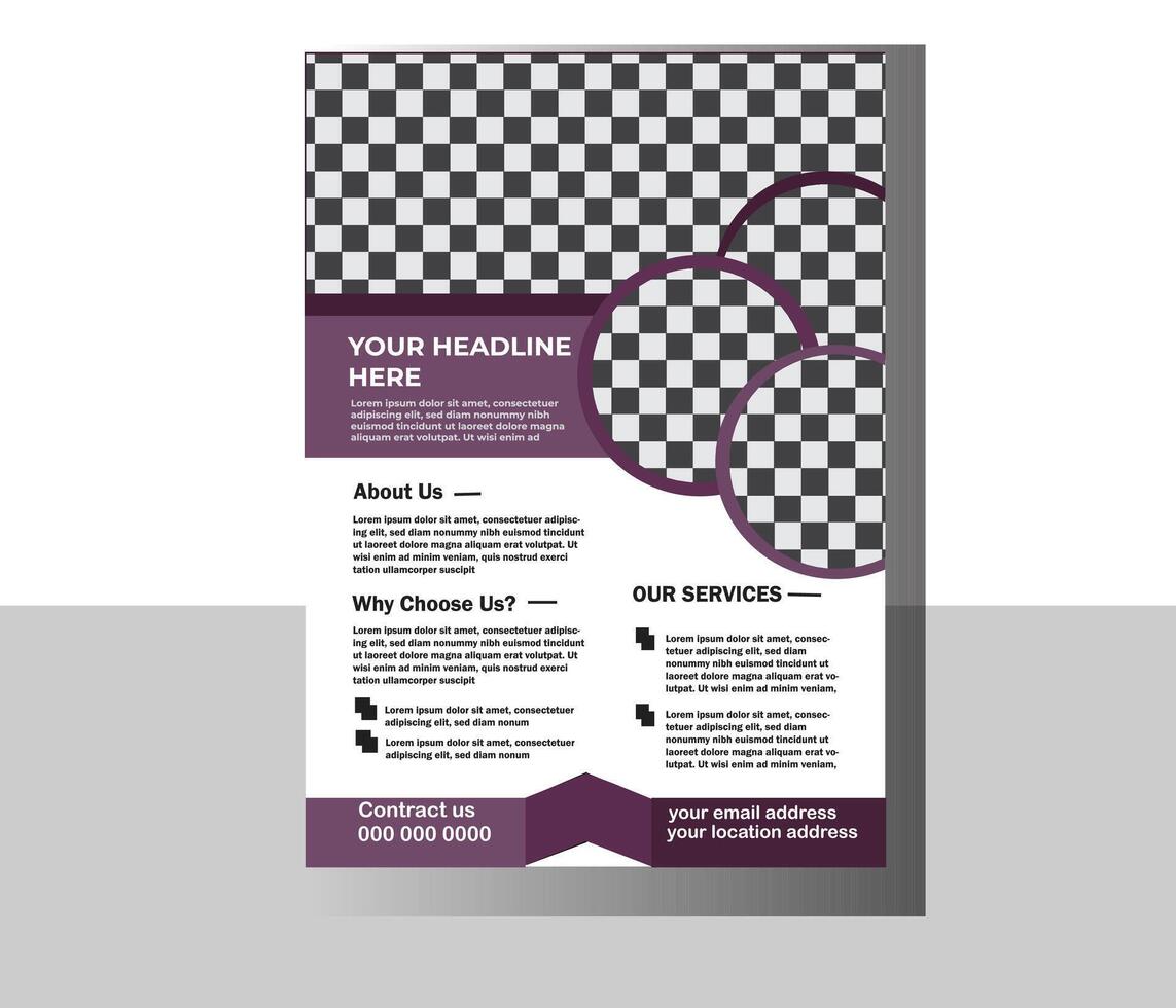Professional business Flyer Template for your Business. vector