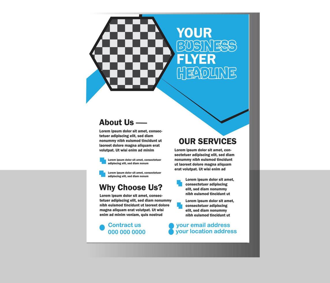 Flyer design background brochure template. vector