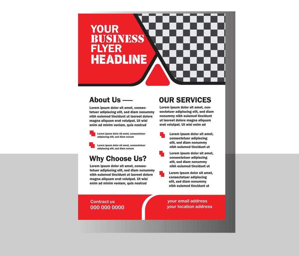 New flyer brochure design template. vector