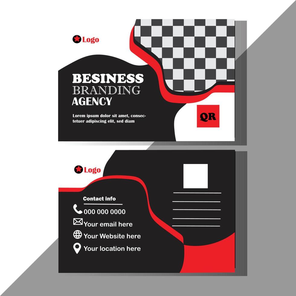 Special Corporate Postcard Design. vector
