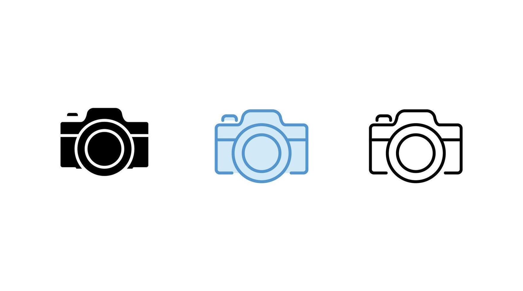 Camera icon set. photo camera icon. camera photography icon. vector