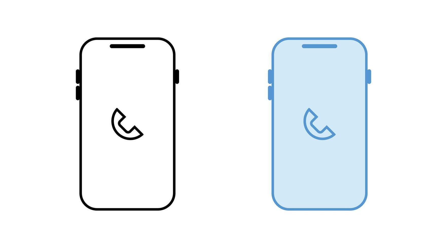 Mobile phone icon set. for mobile concept and web design. vector