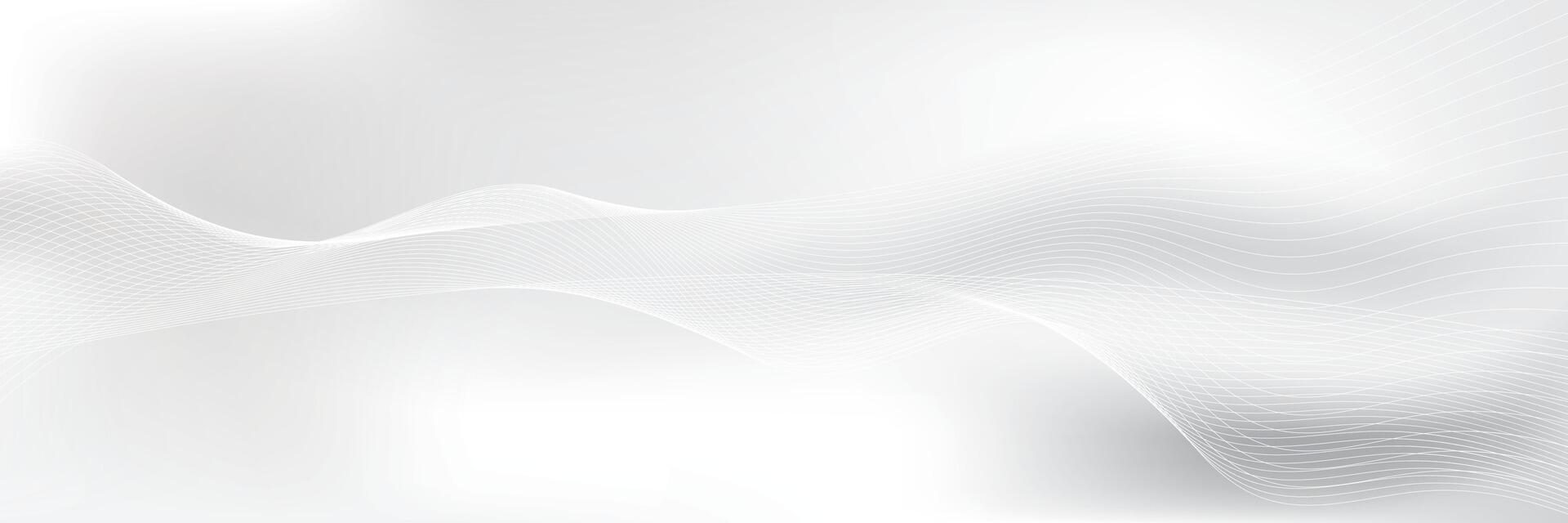 Abstract white and gray color, modern design stripes background with curve lines, wavy pattern. illustration. vector
