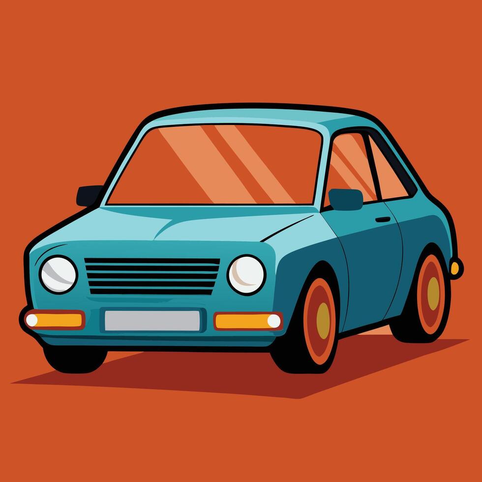 Car color Sillhouette illustration new vector
