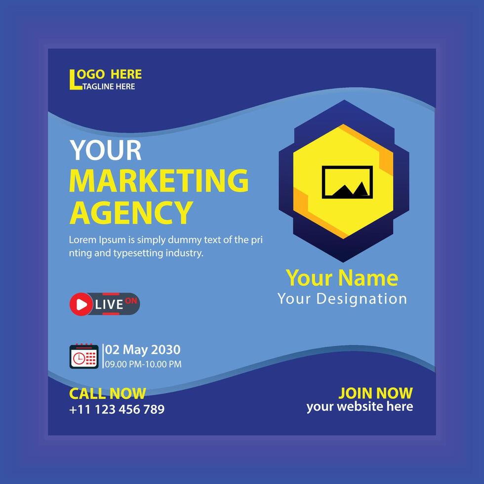 Digital marketing webinar, solution, service, social media, e learning, story post, slider, information, color, promotion, creative, template design, vector