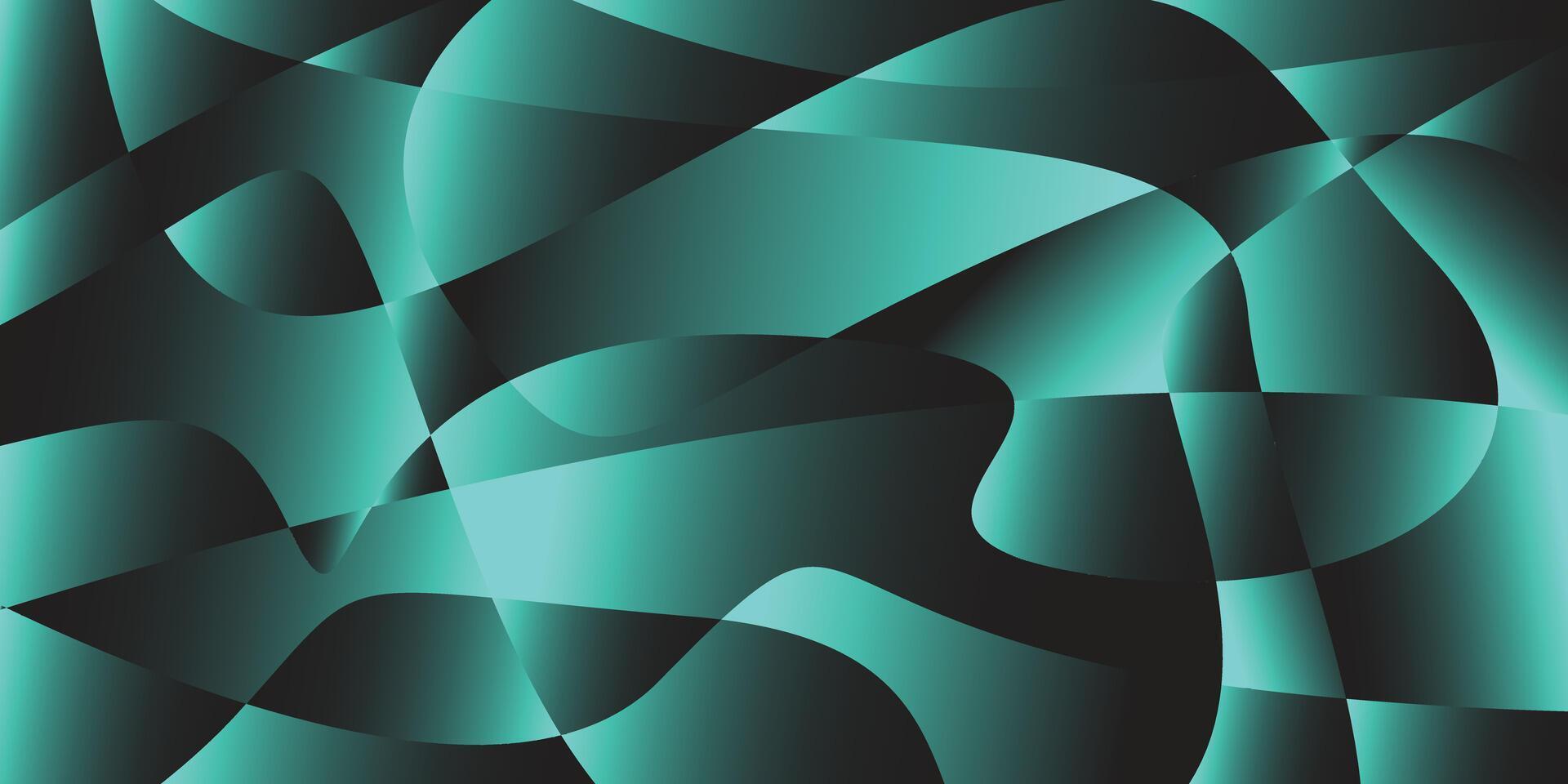 Paper cut abstract background with glowing blue gradations vector