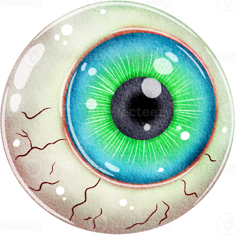 Happy Halloween. trick or treat. eyeball elements clip art hand drawing png