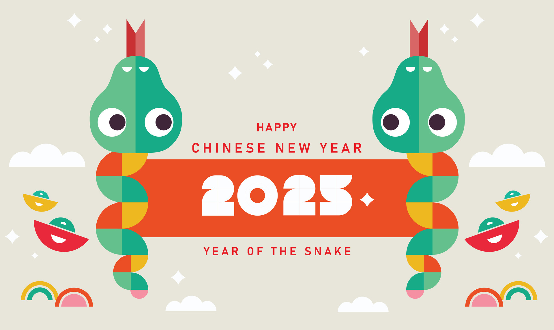 2025 Chinese New Year, Year of the Snake. Chinese zodiac snake in